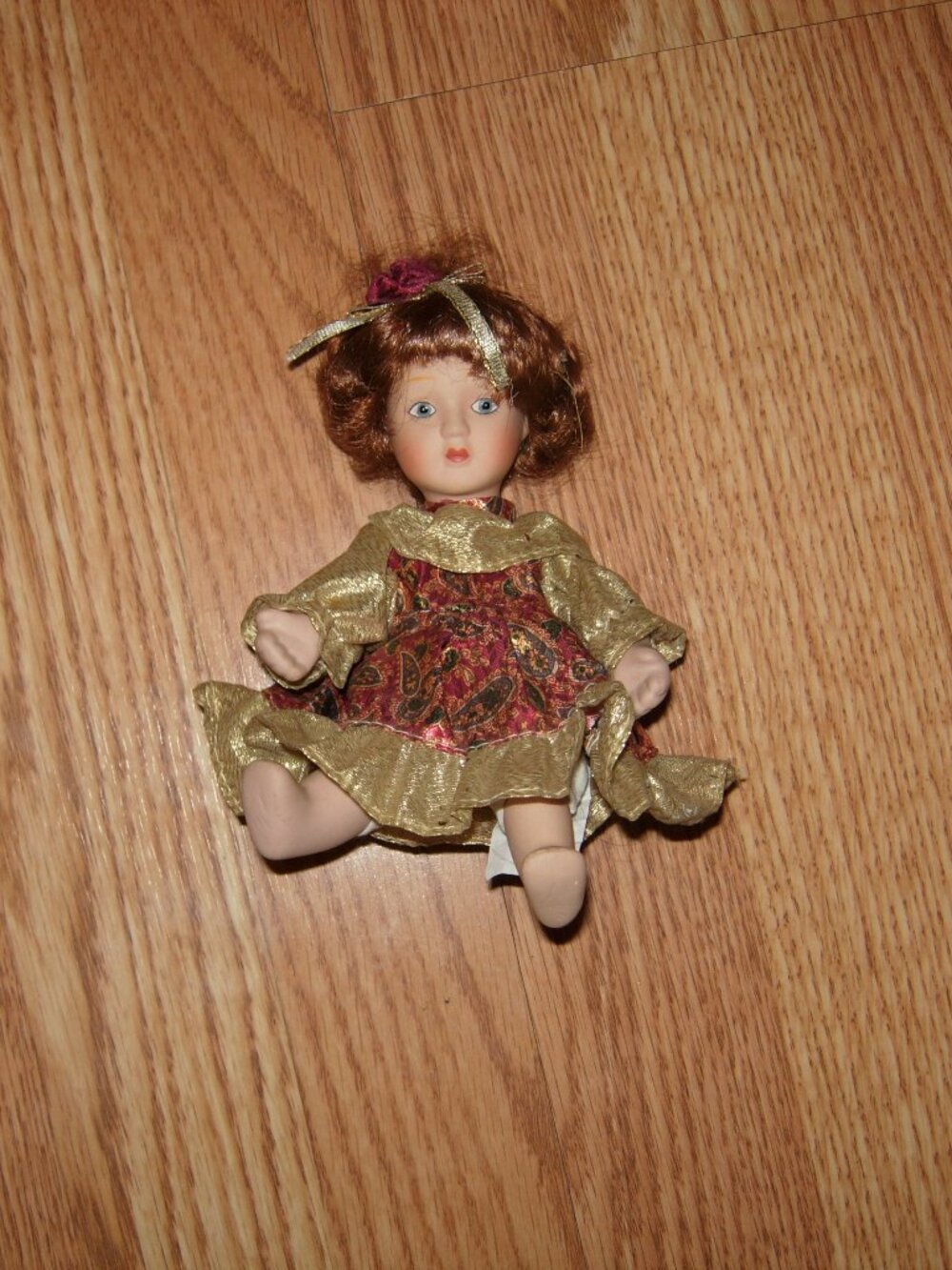 Vintage Little Petite Red Hair China Doll